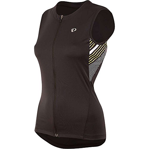 Pearl Izumi – Ride Damen Select Print Sleeveless Jersey, Damen, Schwarze Streifen