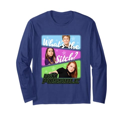 T-shirt Kim Possible Disney à manches longues pour adulte en coton