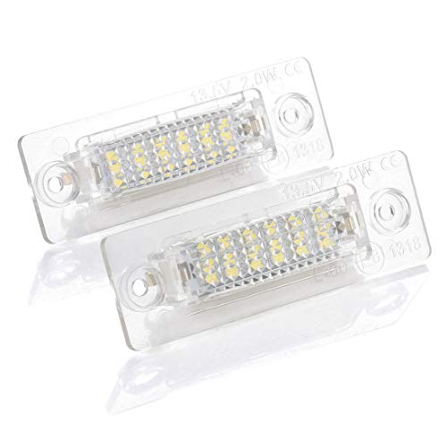 DONGMAO Luzes de placa 18 LED número de placa luzes luzes da lâmpada para V/W T/ransporter T5 C/addy T/Ouran G/olf P/assat