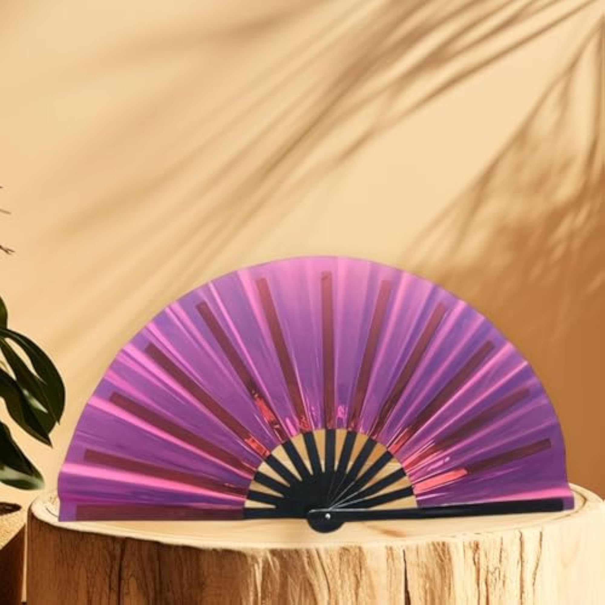 Creative Folding Popping Fan for Line Dancing, Red