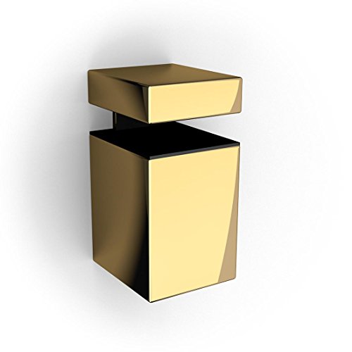 JUSNOVA Bolis Italia AA2V004DF2B2 Block - Juego de 2 Consolas (5 x 3 x 3,5 cm), Color latón