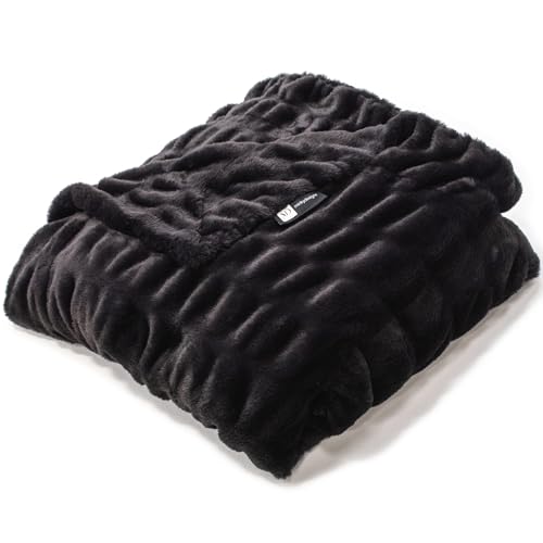 Minky Designs Jaguar Black Minky Blanket 60x72