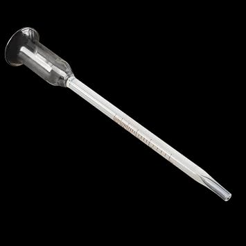 Vinometer, Glass Vinometer 0 To 25 Content, Percent, Ideal for Hobby Brewers and Lovers For Measuring Percentage