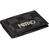 Anillo para llaves Nitro Snowboards Geldbeutel Cartera, Unisex Adulto, Negro / Cuadros, 14 X 10 X 0 Cm, 0.14 Liter