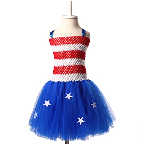 Hhseyewell Toddler Kids Girls Fourth Of July Independent Day Costume Girls Historical Party Tulle Dress Princess Outfits Toddler #TOP1