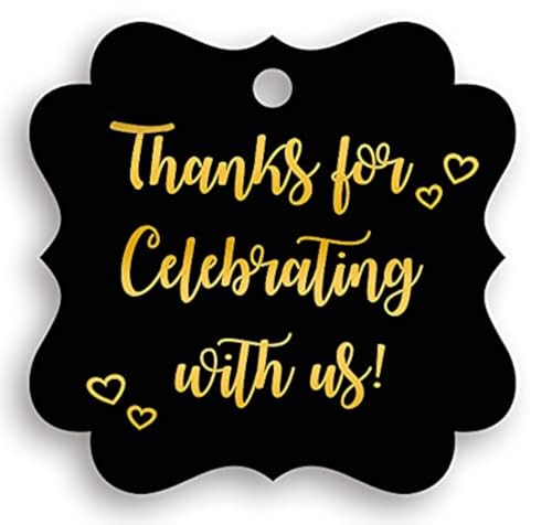 ubN Thank You Tags for o t@V[t[ Mtg^O zbgX^v 25pbN EFfBO܂̓p[eB[ Thank for Celebrating with Us ^O(t[ubN2)