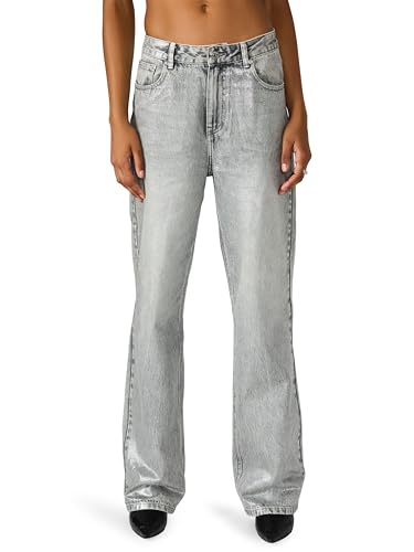 Image of Steve Madden Women's Zo Jean, Silver, 25
