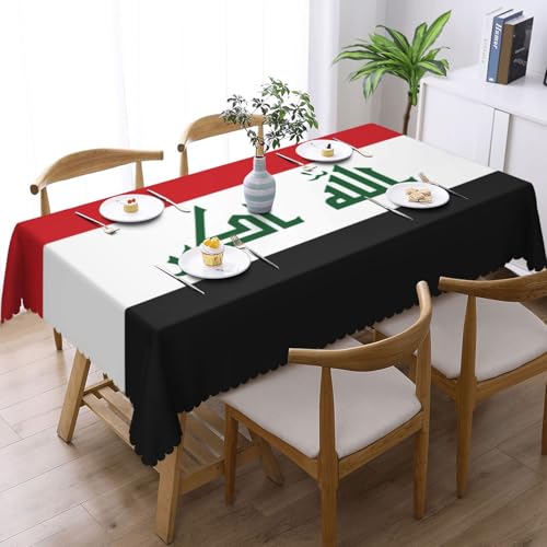 Nappe drapeau irakien en tissu pour protéger et décorer la table