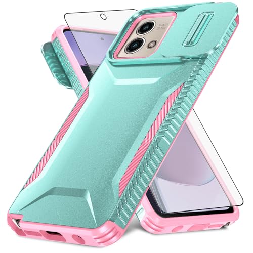 Coque Moto G Stylus 5G 2023 Asuwish vert menthe avec protège-écran