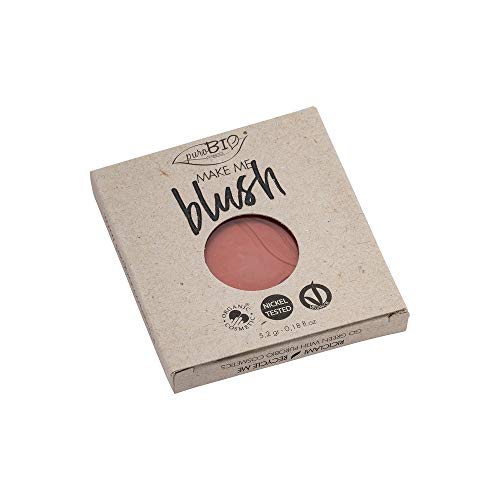 PUROBIO Compact Cheeky Coral Marmoriertes Blusher Für Den Perfekten Glow Multitonales Puder Farbe Apricot Cheek Heat Gel-formel Wasserbasierte Farbpigmente Glossyglänzendes Finish Rose Flash