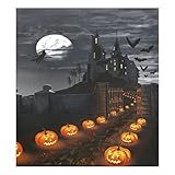 Ollabaky Dishwasher Magnet Cover Holiday Halloween Magnetic Sticker Refrigerator Cover Decal Washing Machine Panel Decal Appliances Stickers for Home 23