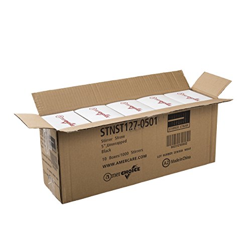 Pitillos AmerCare 5 pulgadas Negro pack 10,000 miniatura 5