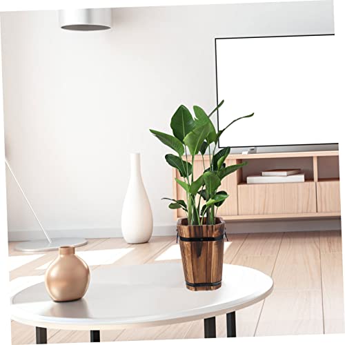 Jardinière extérieure respirante DOITOOL en bois rétro compact