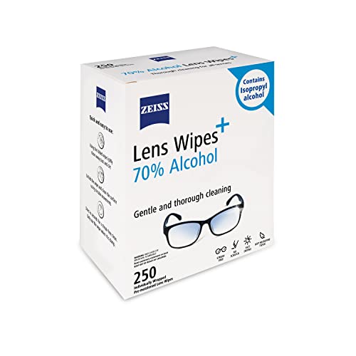 Image of ZEISS Pre-Moistened Lens Cleaning Wipes with 70% Alcohol, 3000 Count, Pack of 12