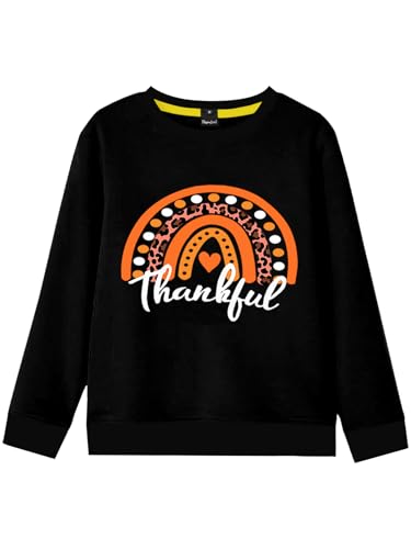 Image of Remimi Kids Halloween Sweatshirt Long Sleeve Thanksgiving Tops 3-14 Years