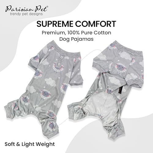 Pijama para Perros Parisian Pet de Algodón Gris Talla S miniatura 2
