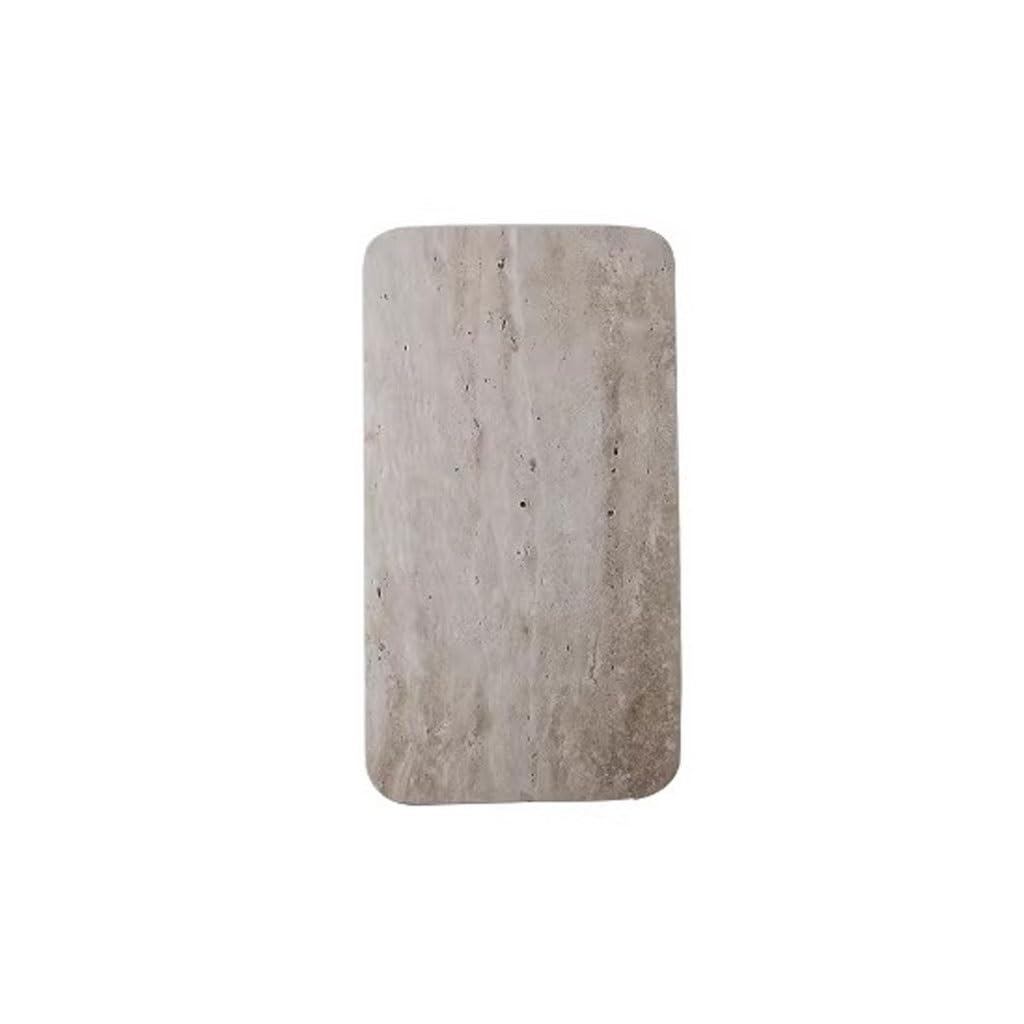 Tray Decor Simple Travertine Storage Decorative Tray Bathroom Sink Storage Tray Food Tray(A)