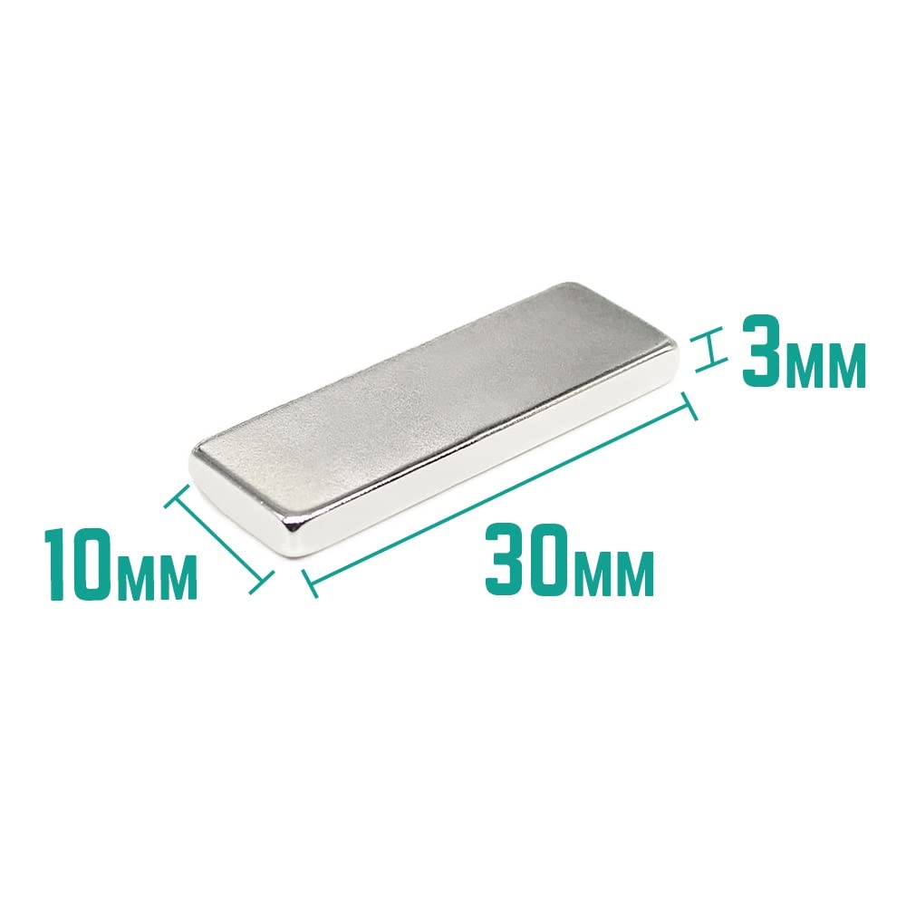 2/5/10/20/30/50PCS 30x10x3mm Block Super Sheet Permanent 30x10x3 Neodymium 30 * 10 * 3 Magnets(30PCS)