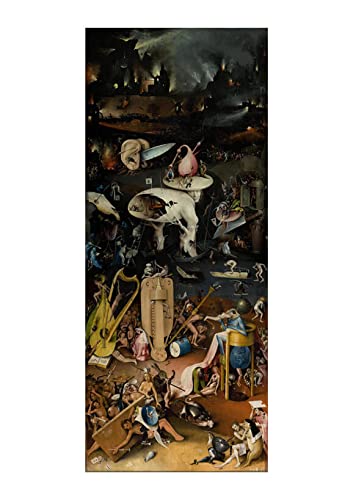 Affiche encadrée The Garden of Earthly Delights Hell par Hieronymus Bosch Taille M Mat Spiffing Prints