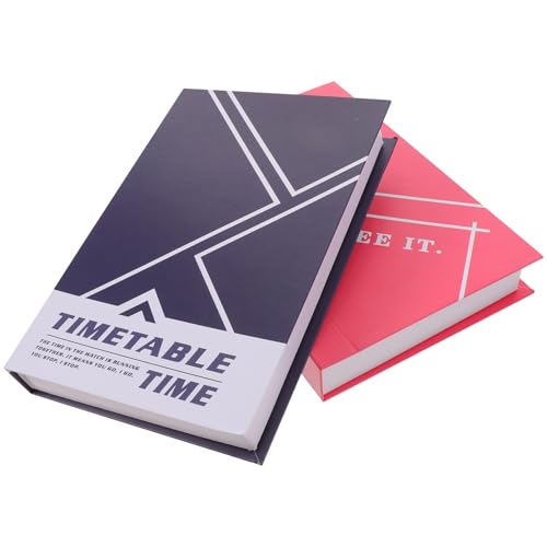 PAMINGONO 2 Pezzi di Libri Finti Moderni per Decorazione Creativa, Oggetti di Scena per Fotografia, Riproduzione di Libro Design Elegante per Casa, Ufficio e Sala da Tè Stile Stile Casuale