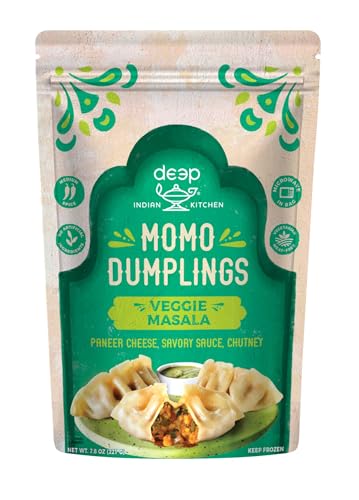 Deep Indian Kitchen, Momo Dumpling Veggie Masala, 7.8 Ounce