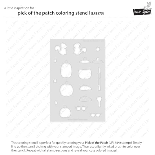Plantillas para colorear Lawn Fawn LF3875 Pick of The Patch para manualidades 3
