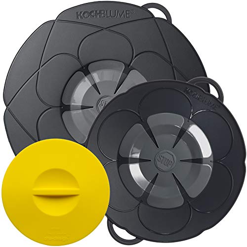 Kochblume Set Antispostamento Per Pentole E Padelle (14-24 Cm) – Protezione In Silicone Alimentare, Con Panno In Microfibra, Rosa