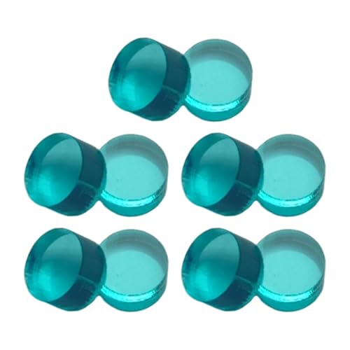 Tachiuwa 10個入り ブレイクジャンプチップ 交換用ハードパーツ アクリル修理アクセサリー ビリヤードプールキューチップ スポーツプール用, 緑