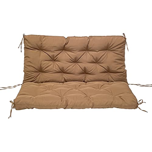 Waterproof Seat Cover for Benches Light Brown Garden Bench Cushion Outdoor & Indoor Hollywood Swing Cushions 150 x 100 x 10 cm & Comfortable