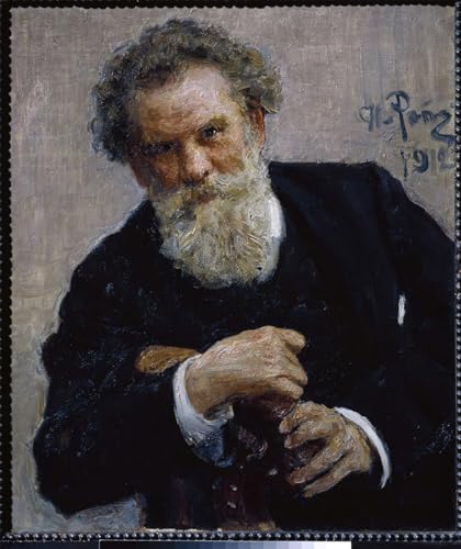Cuadro de lienzo de Vladimir Korolenko por Repin, ideal para decoraciones del hogar en 60x90cm