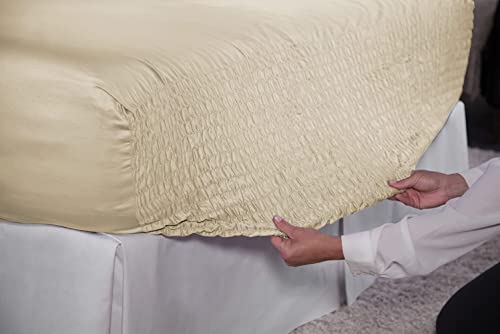 Bedtite Absolutely Fitting Cotton Rich 500 Thread Count, King Size Set With Deep Pocket 7” To 20” Fitted Sheet, Flat Sheet And 2 Pillow Cases, Sage #TOP3