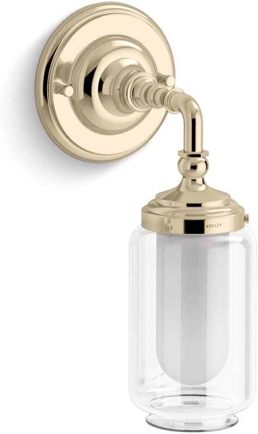 Kohler 72584-AFL Artifacts One-Light Sconce, French Gold