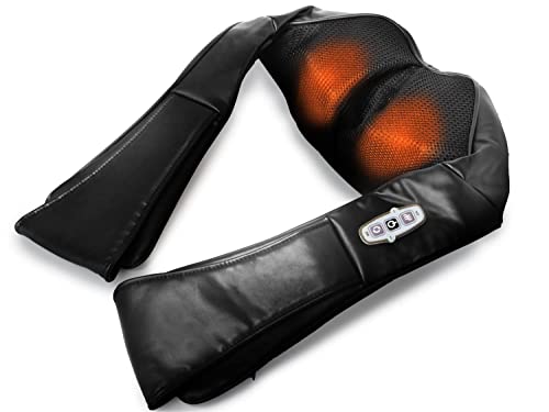 【医療機器認証品】惣田製作所 ネックマッサージャー 温熱ヒーター内蔵 首・肩・腰用 ブラック