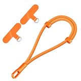 AOKSUNOVA Chaîne de téléphone portable universelle pour téléphone portable à suspendre, cordon réglable pour téléphone portable, A orange., L