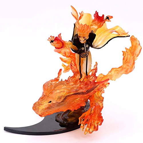 SHUHUI Figurine d'action Naruto 200Mm Jouet en PVC Anime Nartuo Shippuden Uzumaki Naruto Kurama Collection Figurine Jouet Cover