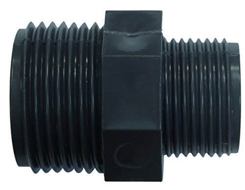 Boutté 21MPVC Mamelon PVC Reduit Male 26x34-20x27, Noir, Small