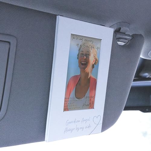Pavilion Gift Company - Guardian Angel Always By My Side - Car Visor Accessories 2.5\" x 4.25\" Picture Frame Memorial Card Funeral Prayer Card Memorial Bereavement Loss Of Loved One Travel Gift - Thumbnail 5