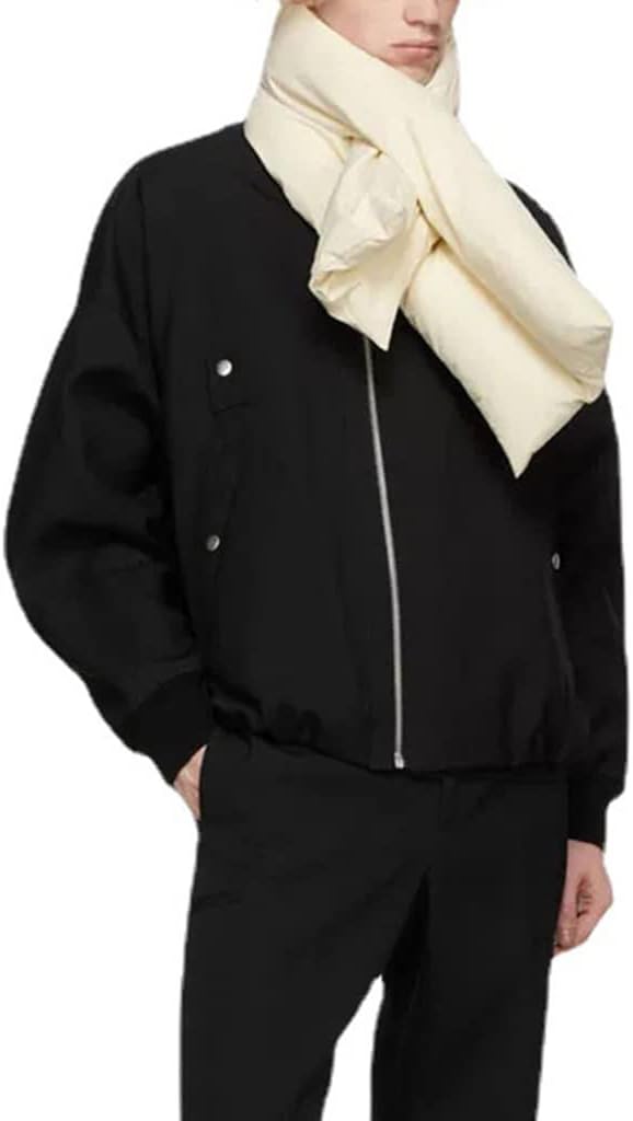 Scarf,Plush Lining Warm Shawl Wraps Down Scarf Neck Wrap Winter Scarf For Women Cold Weather Neckerchief Scarfs Scarf(Brown)