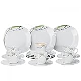 Mit grünen, grauen und schwarzen Linien - schöne klassische Form