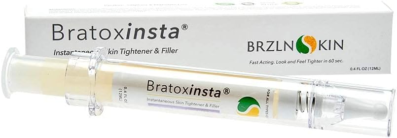 Bratoxinsta Instant Anti-Wrinkle Skin Lifting Botox Serum Saggy Skin Tightener and Instant Hydrated and Refreshed Skin to Reduce Puffiness and Fine Lines (12mL.) by BRZLNSKIN