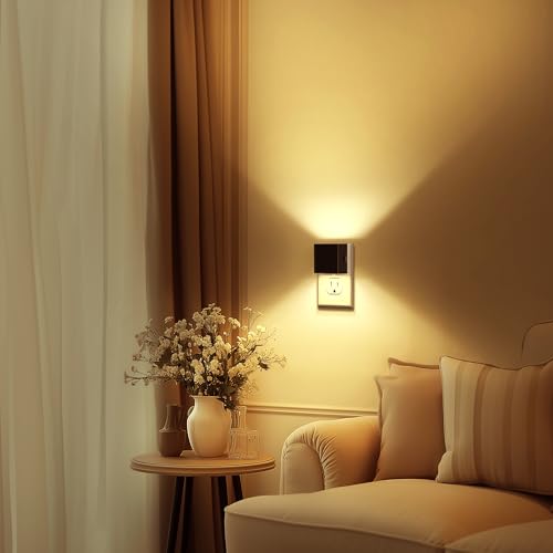 Image of DORESshop Night Lights Plug into Wall,[2 Pack] Plug in Night Light,3CCT