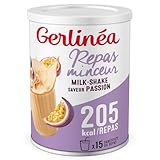 Gerlinéa Boisson Milkshake goût Fruit de la Passion - Substitut de repas riche en proté...