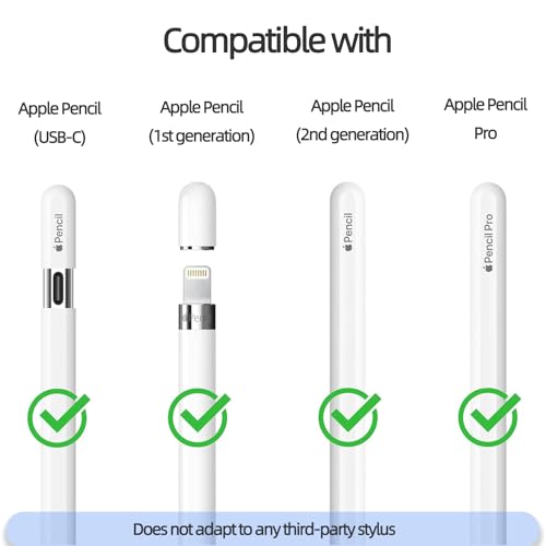 Image of 6 Pack Replacement Tips for Apple Pencil Pro / 2nd Gen / 1st Gen /USB C, Upgraded Apple Pencil Tips with Case No Wear Out Fine Point Precise Control, for iPad Pen Nibs Sets