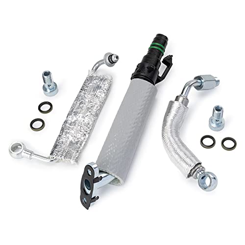 3PCS Turbo Oil Return Drain & Oil Feed Pipe Kit 55568031 55587854 25198546 for Cruze Sonic Trax Encore 1.4L