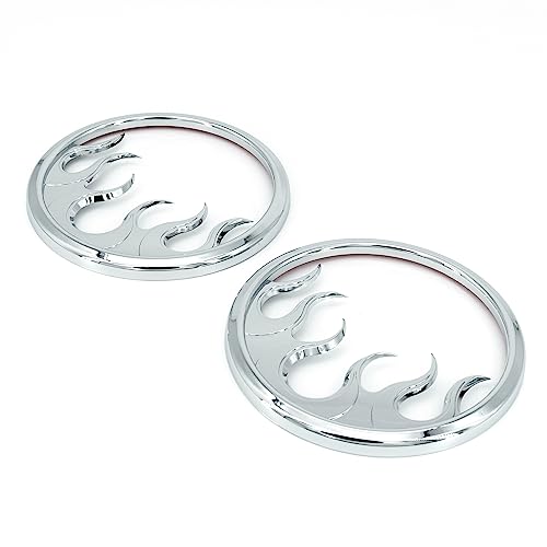 Cubiertas cromadas para parlantes frontales de moto miniatura 2