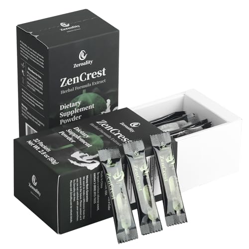 Zeroality ZenCrest, Natural Herb Prostate Supplement, Traditional Chinese Herbal Formula, Promote Healthy Prostate, Promote Urogenital Function, No Side Effects, (32 Packets - 1 Box)