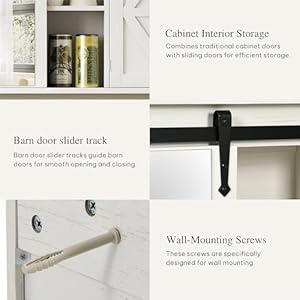 DWVO Bathroom Medicine Cabinet with Mirror, Large Wall Cabinet w/Rustic Sliding Barn Door, Farmhouse Mirrored Medicine Cabinet Bathroom Storage Cabinet Organizer with Adjustable Shelf, 47" White Oak DWVO Bathroom Medicine Cabinet with Mirror Large Wall Cabinet wRustic Sliding Barn Door Farmhouse Mirrored Medicine Cabinet Bathroom Storage Cabinet Organizer with Adjustable Shelf 47 White Oak