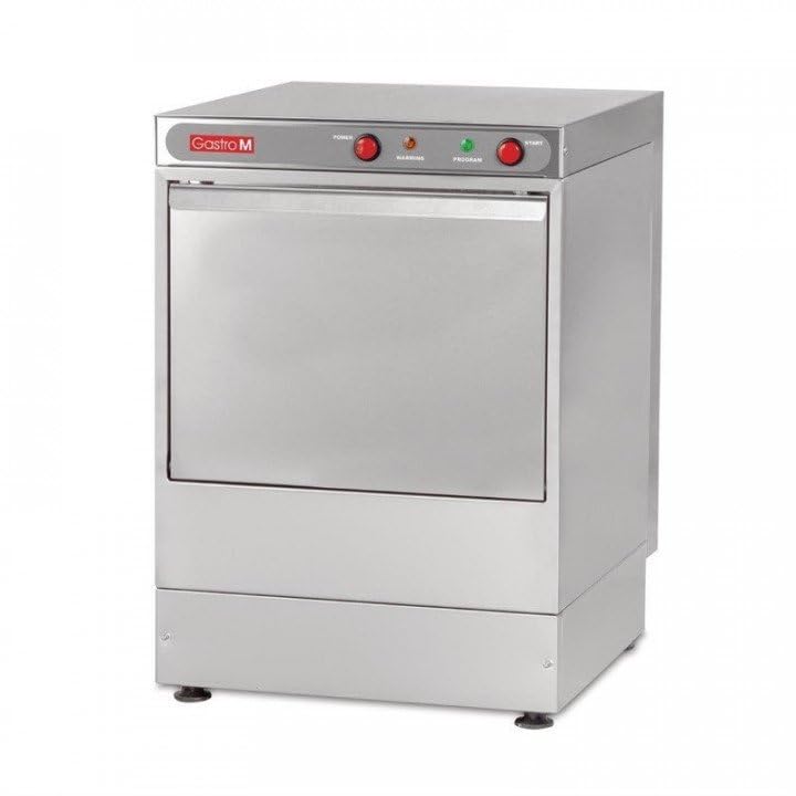 GASTRO M Lave-verres inox pro (L)350 x (P)350 mm, sans pompe détergent, 220 V - MONO