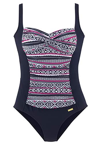 Preisvergleich Produktbild Lascana Badeanzug Bademode, Marine-Mehrfarbig, E40
