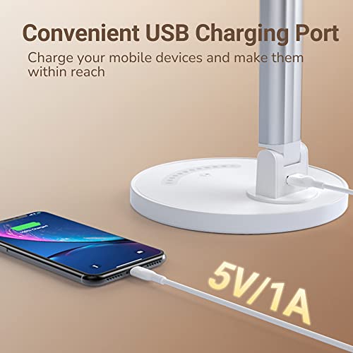 Soysout Led Desk Lamp, Eye-Caring Table Lamp With Usb Charging Port, 35 Lighting Modes, Touch/Memory Function, Dimmable Reading Lamp Task Lamp Desk Lamps For Home Office #TOP5
